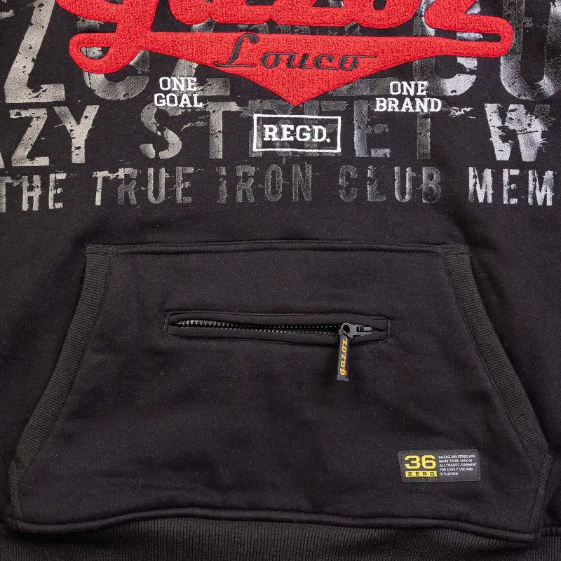 GAZOZ Luke Pullover Hoodie Full Black
