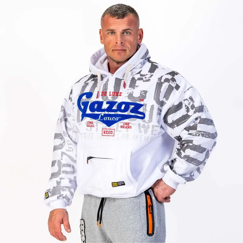 GAZOZ Luke Pullover Hoodie White