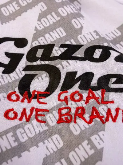 GAZOZ ONE Zipper Hoodie White