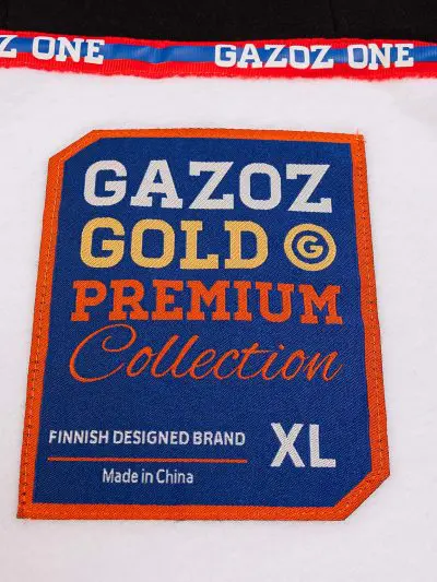 GAZOZ ONE Zipper Hoodie White