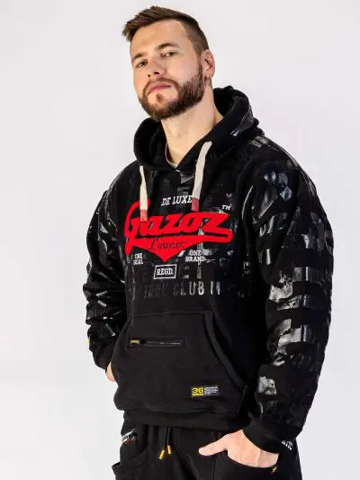 GAZOZ Luke Pullover Hoodie Full Black