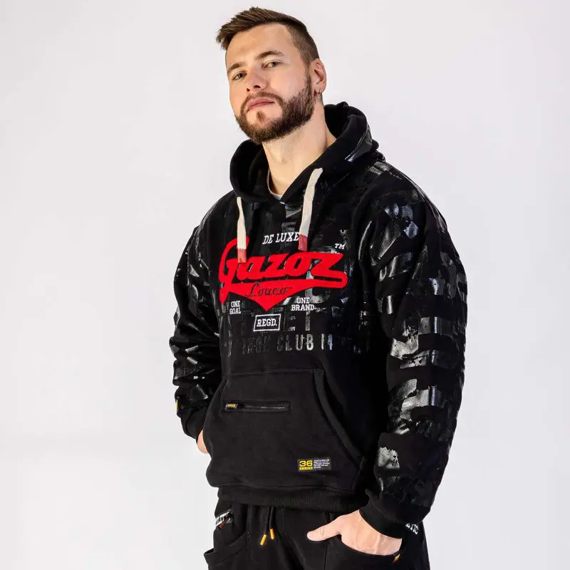 GAZOZ Luke Pullover Hoodie Full Black