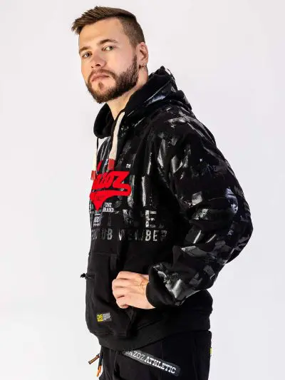 GAZOZ Luke Pullover Hoodie Full Black