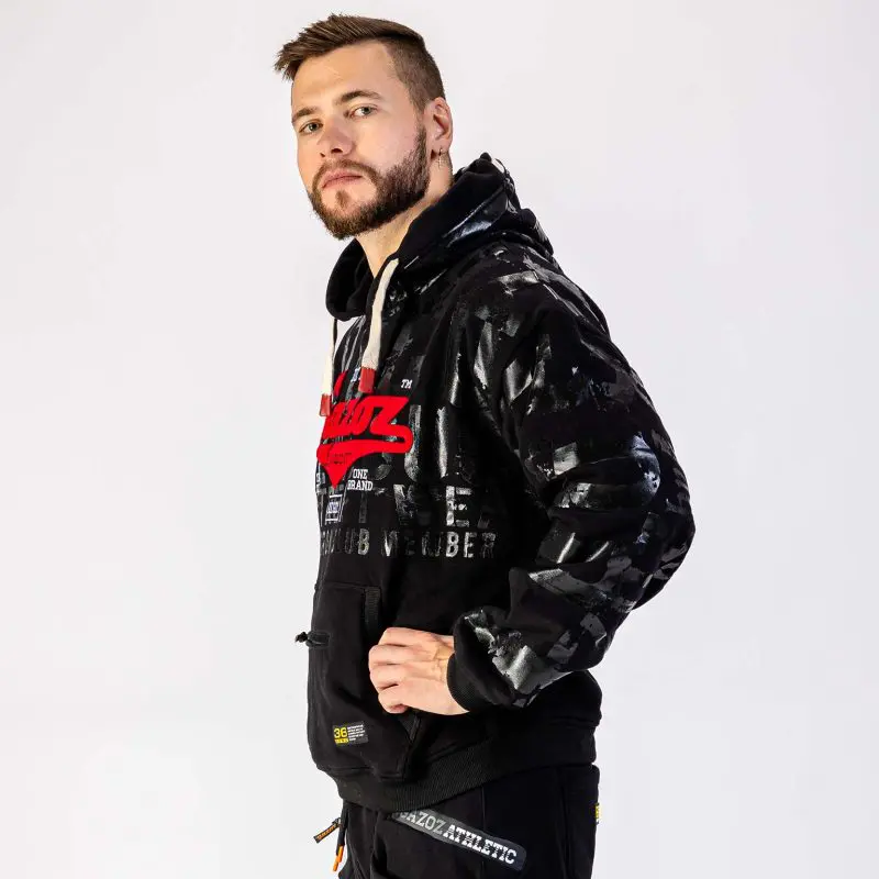 GAZOZ Luke Pullover Hoodie Full Black