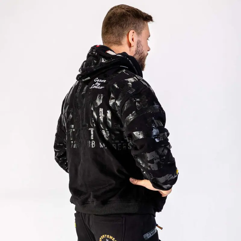 GAZOZ Luke Pullover Hoodie Full Black