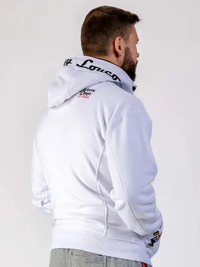 GAZOZ ONE Zipper Hoodie White