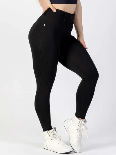 BRASIL BEAUTY Heart Leggings Black