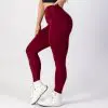 Brasil Beauty Long Leggings Heart Push Up Dark Red