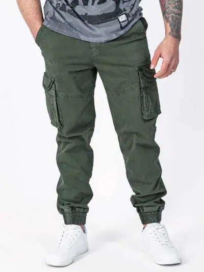 GAZOZ Cargo Trousers 23308 Army Green