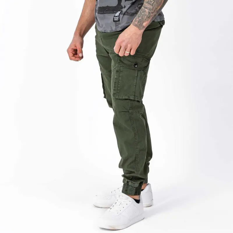 GAZOZ Cargo Trousers 23308 Army Green