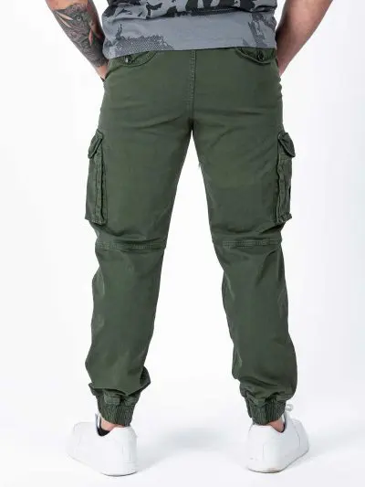 GAZOZ Cargo Trousers 23308 Army Green