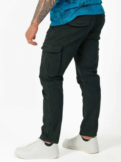 GAZOZ Cargo Trousers 7606 Black