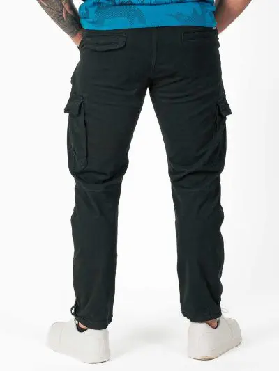 GAZOZ Cargo Trousers 7606 Black