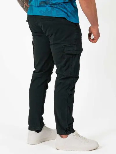 GAZOZ Cargo Trousers 7606 Black