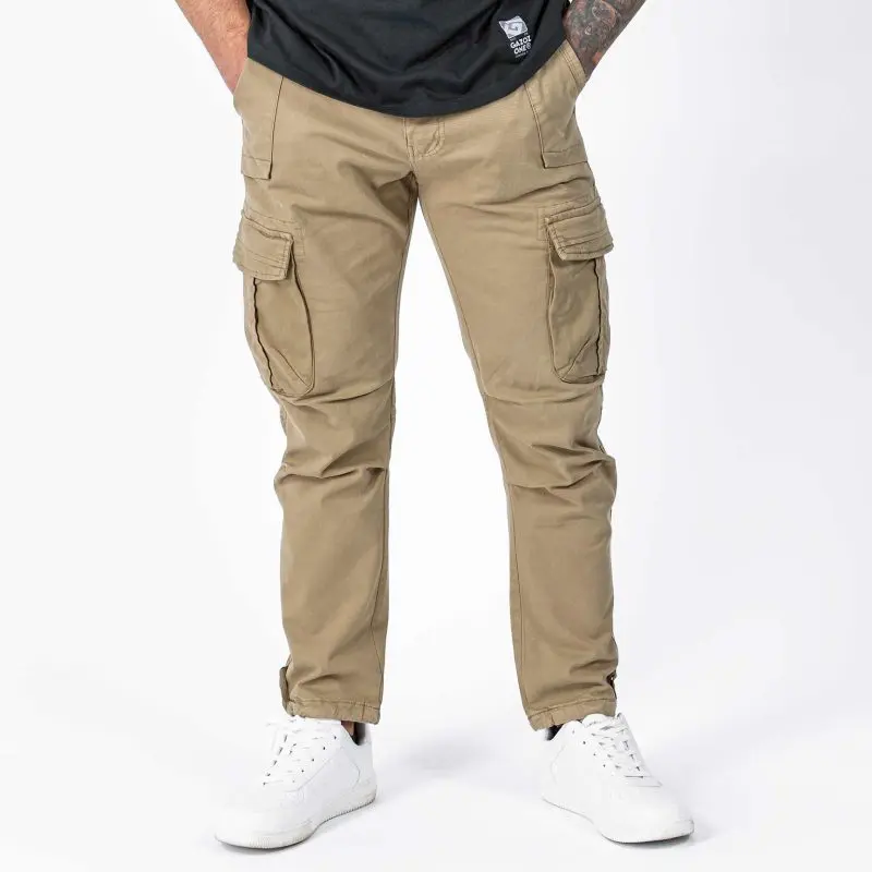 GAZOZ Cargo Trousers 7606 Khaki