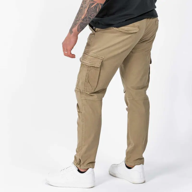GAZOZ Cargo Trousers 7606 Khaki