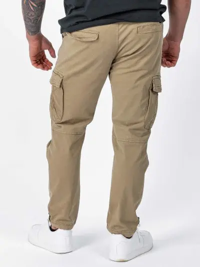 GAZOZ Cargo Trousers 7606 Khaki