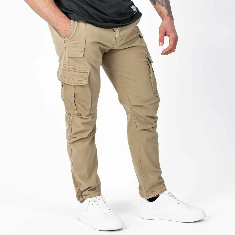 GAZOZ Cargo Trousers 7606 Khaki