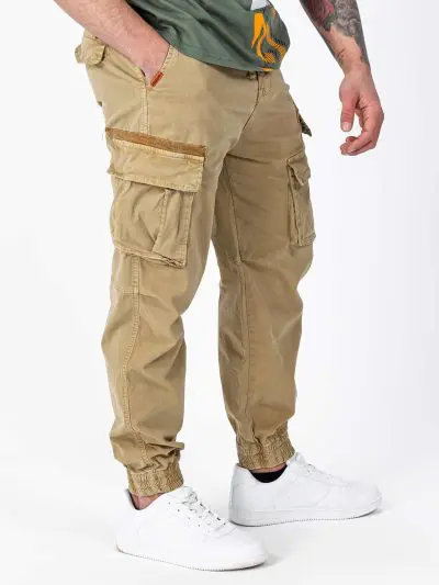 GAZOZ Cargo Trousers 9321 Khaki