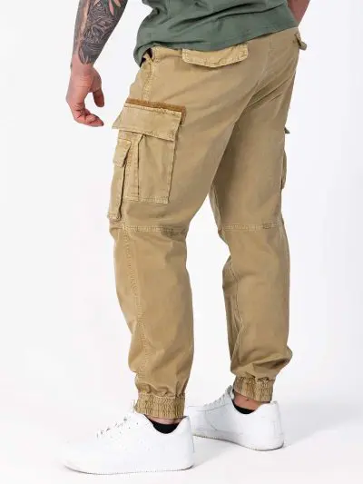 GAZOZ Cargo Trousers 9321 Khaki
