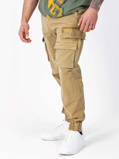 GAZOZ Cargo Trousers 9321 Khaki