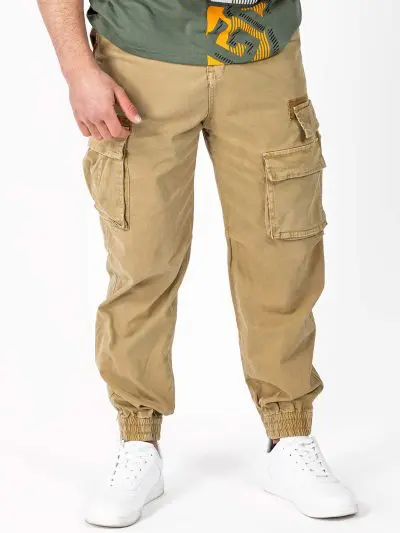 GAZOZ Cargo Trousers 9321 Khaki