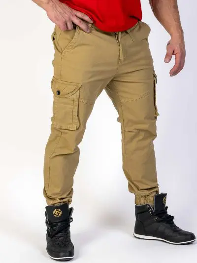 GAZOZ Cargo Trousers 23308 Khaki