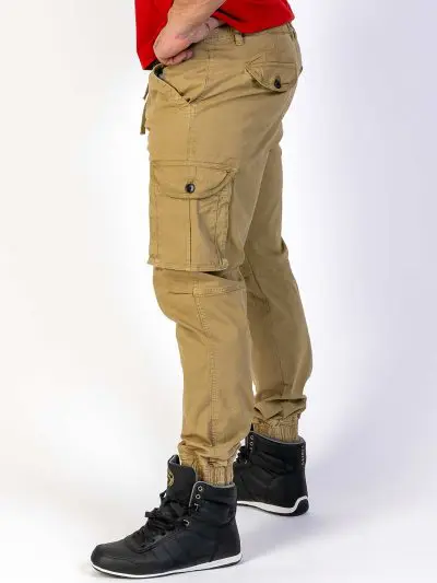 GAZOZ Cargo Trousers 23308 Khaki