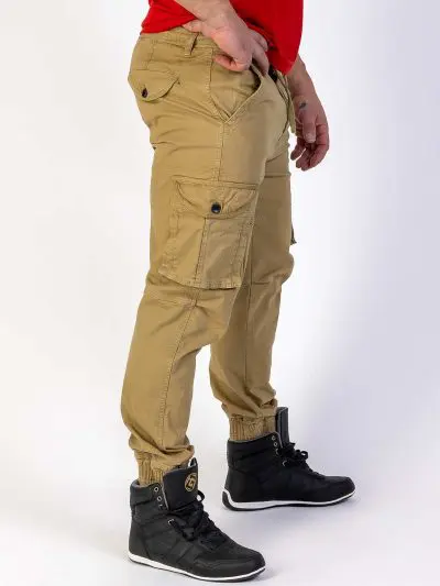 GAZOZ Cargo Trousers 23308 Khaki