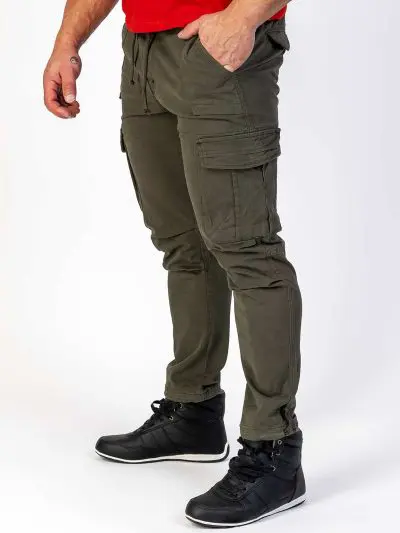 GAZOZ Cargo Trousers 7606 Army Green