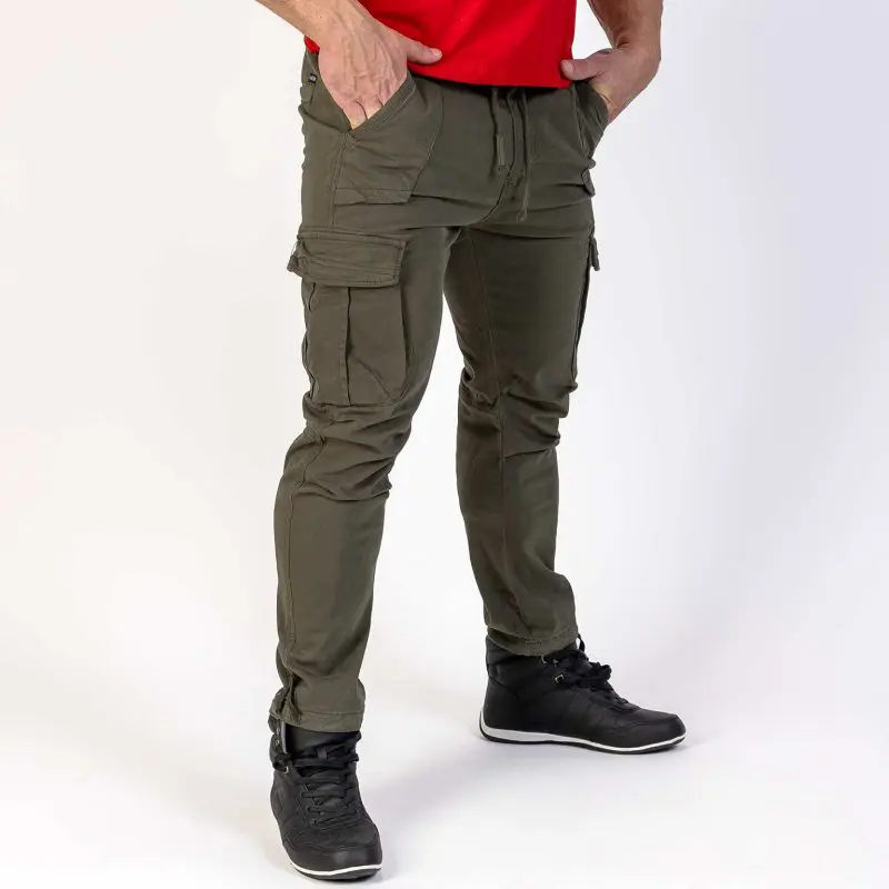 GAZOZ Cargo Trousers 7606 Army Green