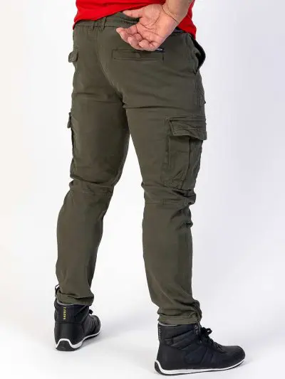 GAZOZ Cargo Trousers 7606 Army Green