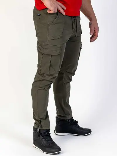 GAZOZ Cargo Trousers 7606 Army Green