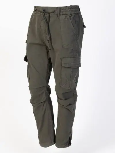 GAZOZ Cargo Trousers 7606 Army Green