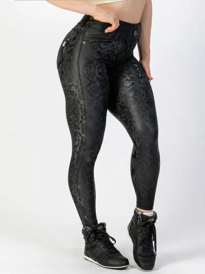 BRASIL BEAUTY Paloma EcoSleek™ Snake Skin Jeans Leggings