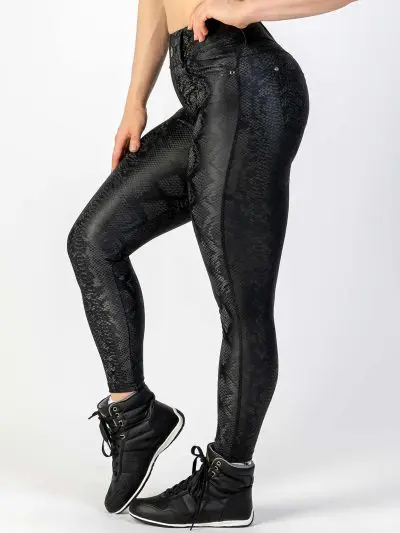 BRASIL BEAUTY Paloma EcoSleek™ Snake Skin Jeans Leggings