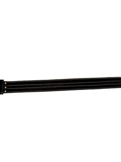 GAZOZ Leather 1 Gym Belt Black
