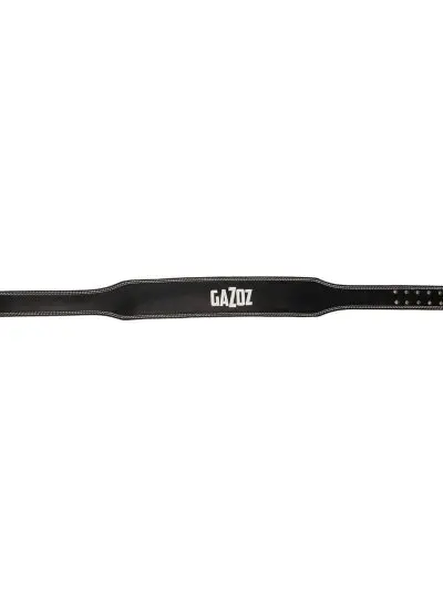 GAZOZ Leather 2 Gym Belt Black