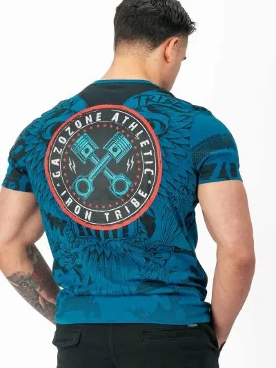 GAZOZ Iron Tribe T-shirt Blue