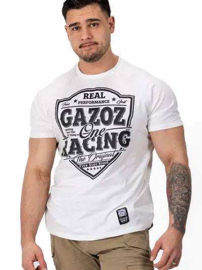 GAZOZ Racing T-shirt White