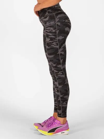 BRASIL BEAUTY Beverly Cross Waist Pocket Leggings Dark Camo
