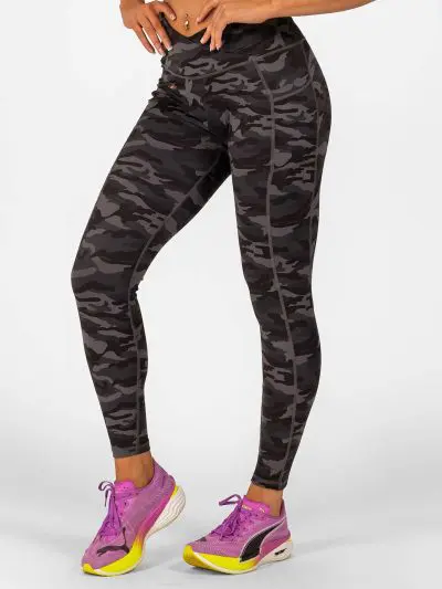 BRASIL BEAUTY Beverly Cross Waist Pocket Leggings Dark Camo