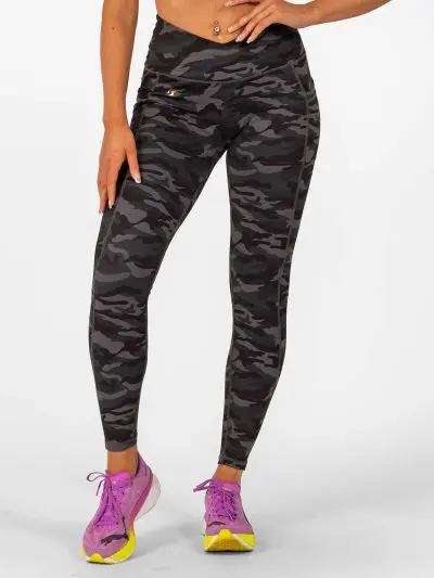 BRASIL BEAUTY Beverly Cross Waist Pocket Leggings Dark Camo