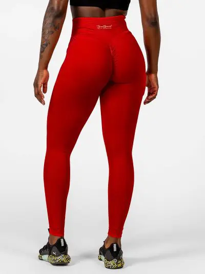 BRASIL BEAUTY Camila Seamless Scrunch Leggings Red