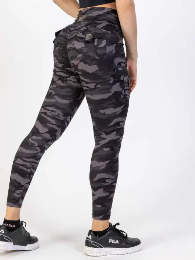 BRASIL BEAUTY Carolina Thigh Pocket Leggings Dark Camo