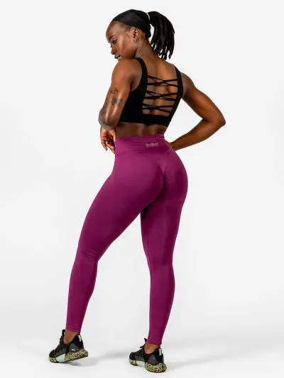 BRASIL BEAUTY Evelyn Seamless Scrunch Leggings Purple