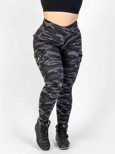 BRASIL BEAUTY Destiny Thigh Pocket Leggings Dark Camo