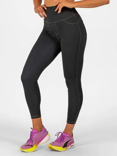 BRASIL BEAUTY Denim-Look Leggings Anthra
