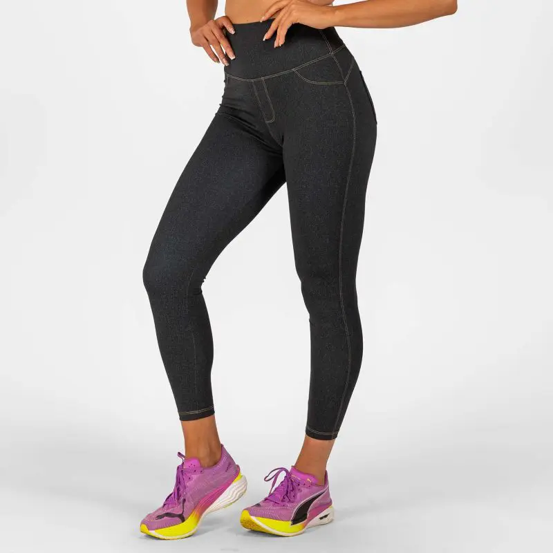 BRASIL BEAUTY Denim-Look Leggings Anthra
