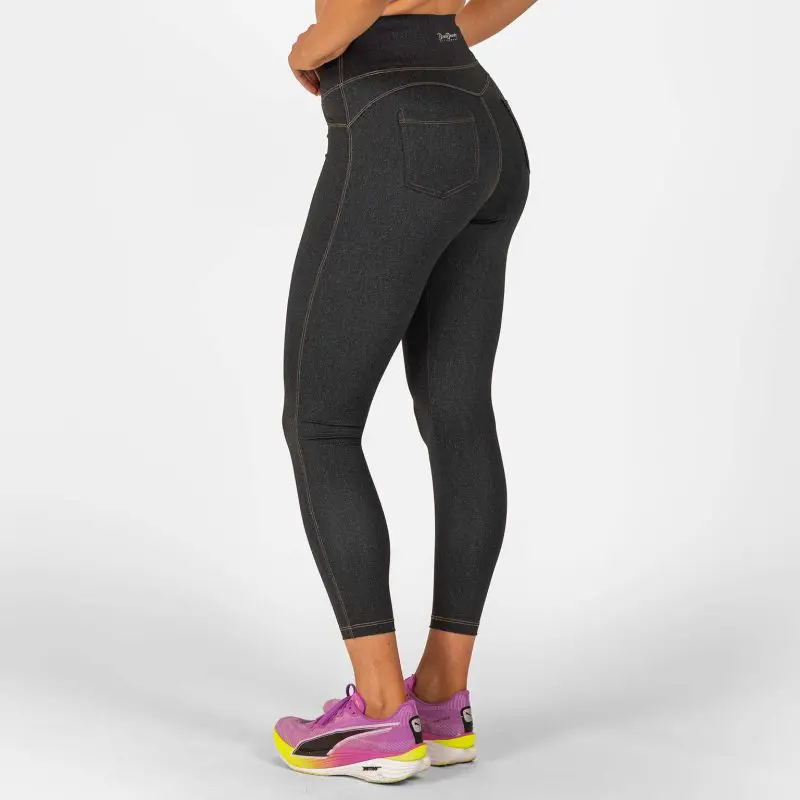 BRASIL BEAUTY Denim-Look Leggings Anthra